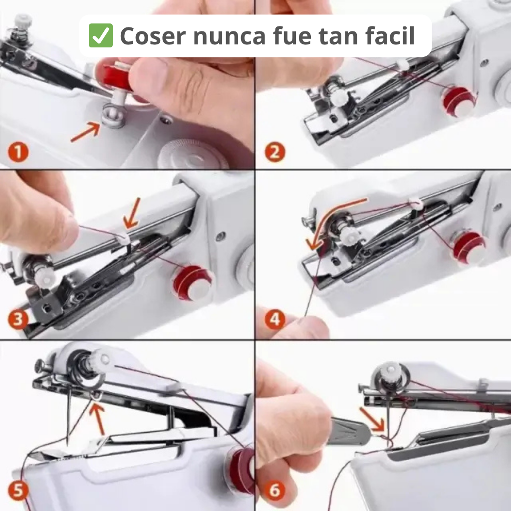 Máquina de Coser Portátil – Repara, Crea, y Soluciona tus Prendas en Minutos 🎁 Incluye Accesorios