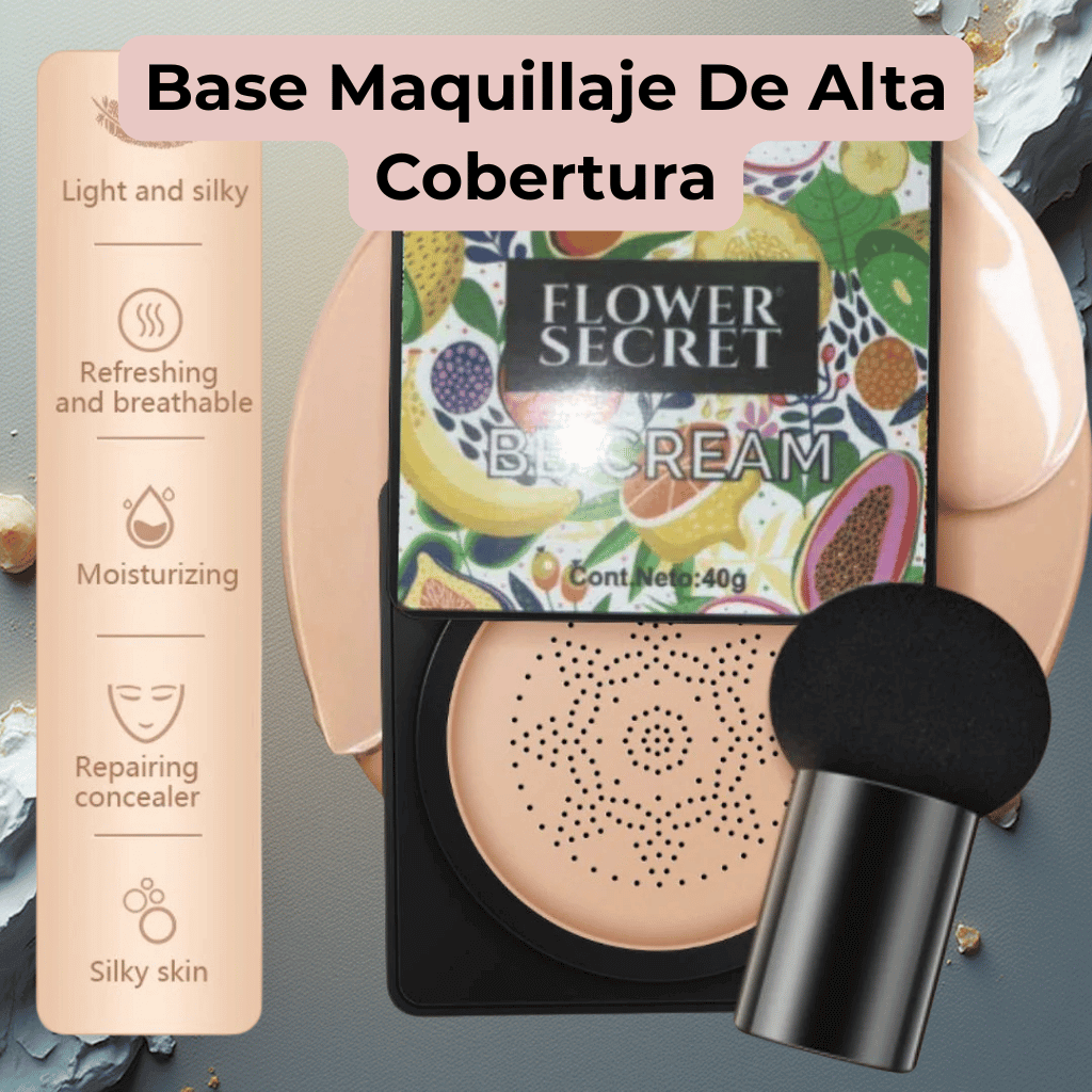 🌿 Base de Maquillaje BB Cream CC + Brocha de Regalo (1 + 1 GRATIS)