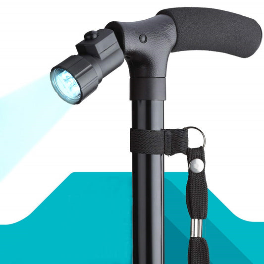 Bastón Ortopédico Plegable con Luz LED