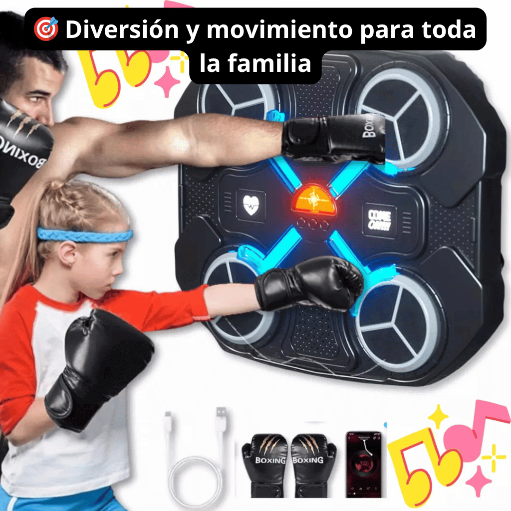 Entrena como Campeón(a) con tu Máquina de Box Smart 🥊 Ríe y Baila en Familia al Ritmo de la Música 🎵