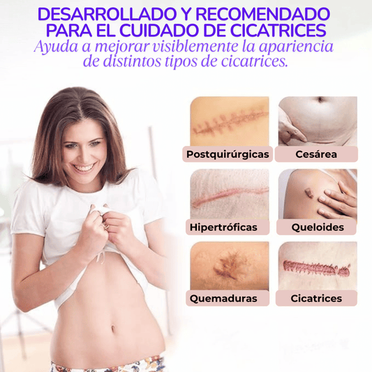 💫 Cinta Gel de Silicona 💫 Suaviza y Alisa la Apariencia de Cicatrices y Líneas de Expresión