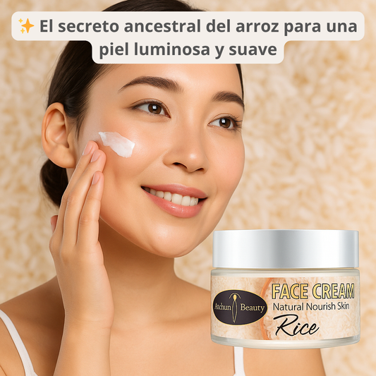 Crema Facial Extracto de Arroz ✨ Hidrata, aclara y revitaliza tu piel ✨