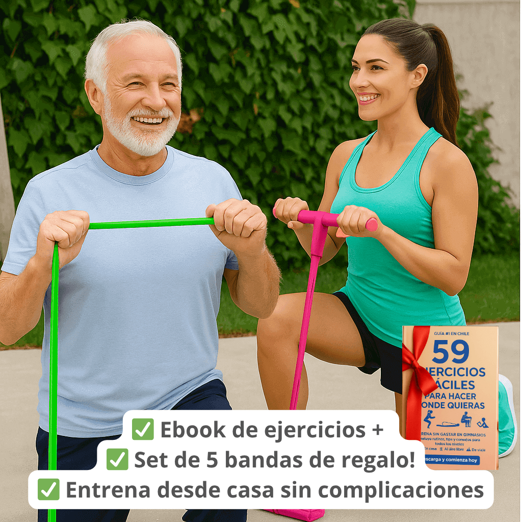 FlexStep 4en1 + 5 Bandas de Resistencia + Guía de Ejercicios Gana Energía día a día ✨