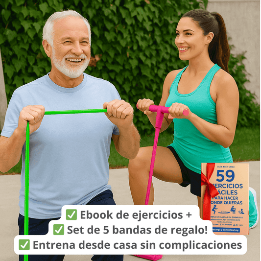 FlexStep 4en1 + 5 Bandas de Resistencia + Guía de Ejercicios Gana Energía día a día ✨
