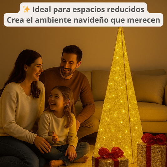 Árbol de Navidad LED 1.2 Metros ✨ Ilumina tu Hogar ✨ Crea un ambiente Alegre y Moderno en Segundos!