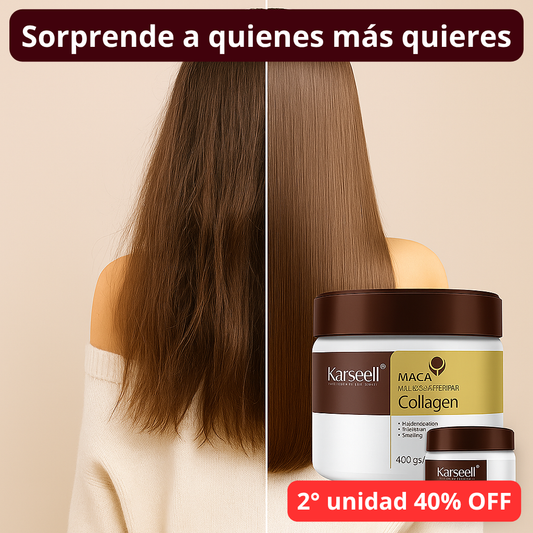 Tratamiento de Colágeno Premium Revitaliza el Cabello ✨Resultados desde el primer uso✨