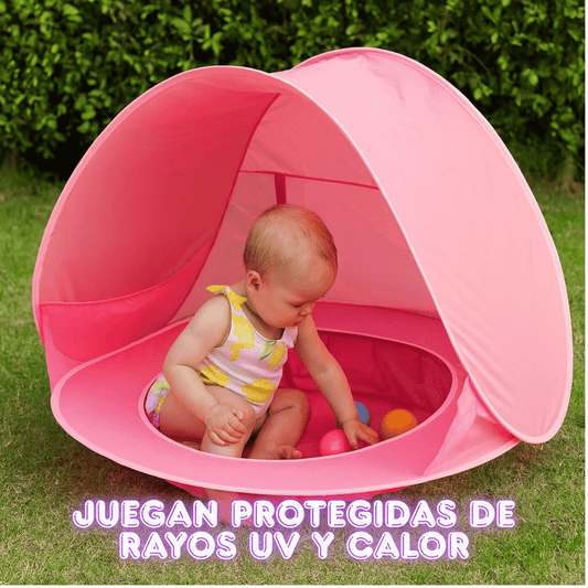 Carpa Piscina 2 en 1 💦 Con Protección UV 🌞 Mantén su Piel Segura Todo el Verano!