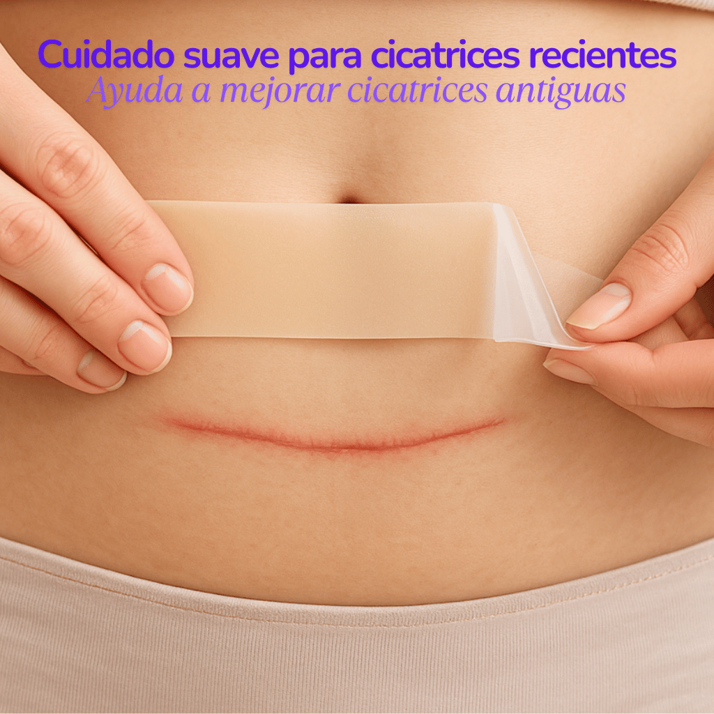 💫 Cinta Gel de Silicona 💫 Suaviza y Alisa la Apariencia de Cicatrices y Líneas de Expresión