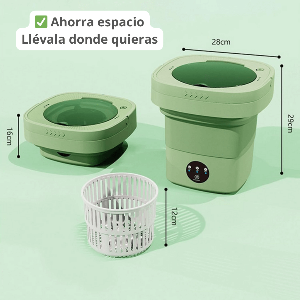 Mini Lavadora SmartWash 👉Ahorra Tiempo y Dinero 🌟Tu aliada diaria para prendas pequeñas!