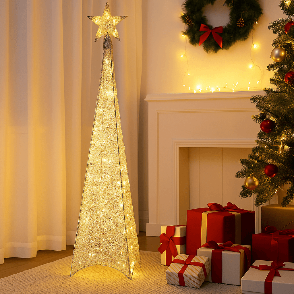 Árbol de Navidad LED 1.2 Metros ✨ Ilumina tu Hogar ✨ Crea un ambiente Alegre y Moderno en Segundos!