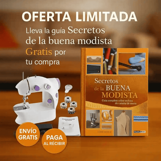 Máquina de Coser Portátil – Repara, Crea, y Soluciona tus Prendas en Minutos 🎁 Incluye Accesorios