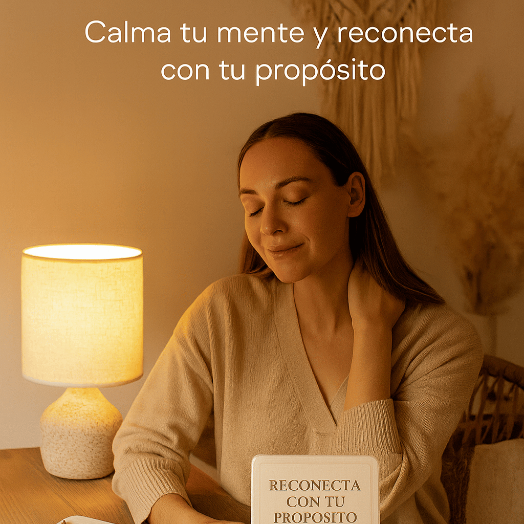 ✨ Calma tu mente y reconecta con tu propósito con este kit de luz interior. Incluye: Ebook digital + Lámpara de cristal ✨