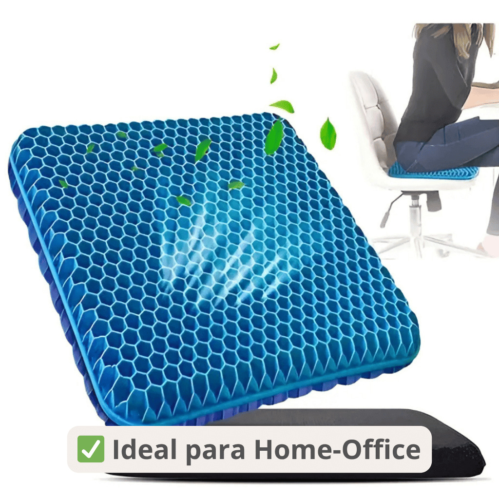 Asiento de Gel Premium Mejora tu Postura 👌 Trabaja, Conduce, Estudia con Mayor Confort
