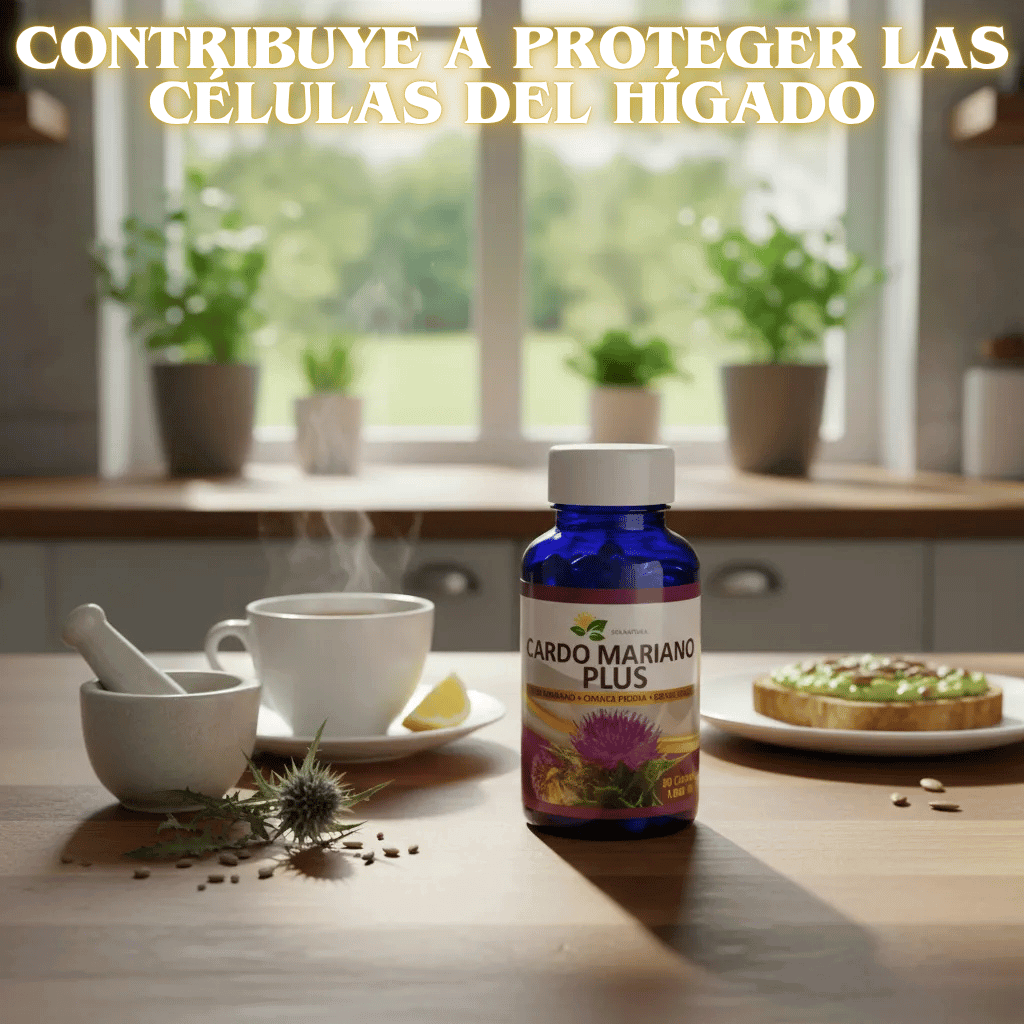 Cardo Mariano Plus 🌿 Cuidado Hepático (Hígado) – Apoya tu bienestar natural cada día 🌿