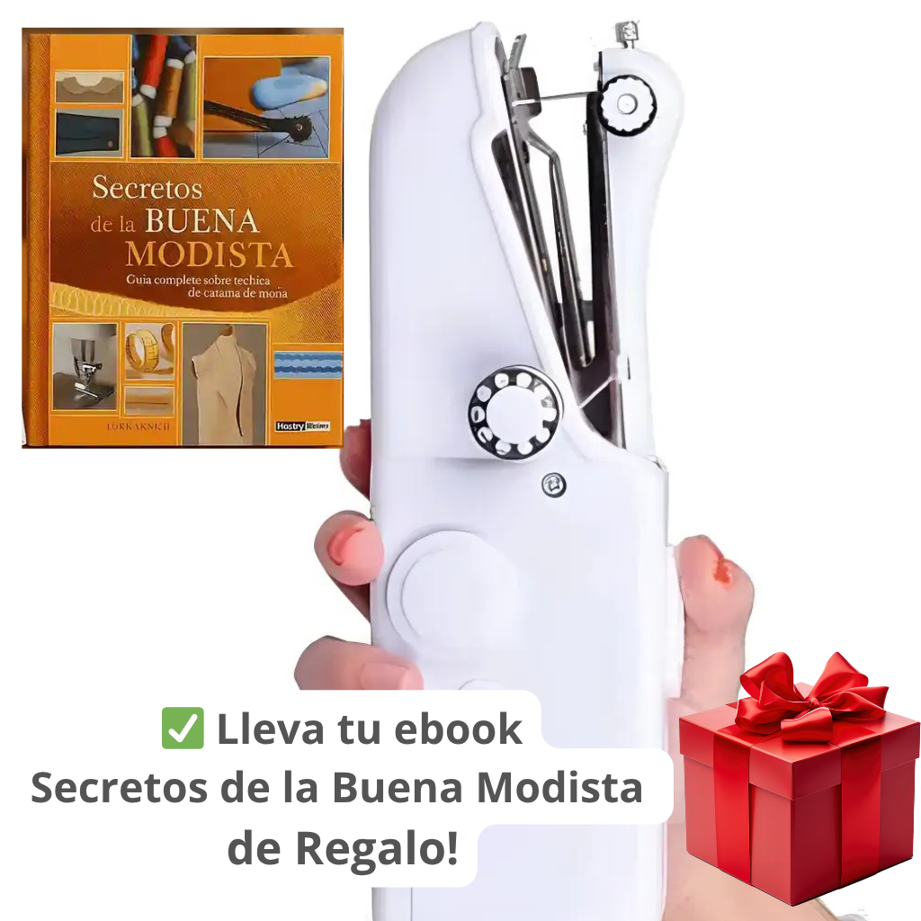 Máquina de Coser Portátil – Repara, Crea, y Soluciona tus Prendas en Minutos 🎁 Incluye Accesorios