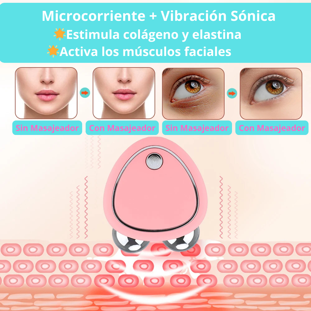 Masajeador Facial con Microcorriente 🎁 Serum de Regalo